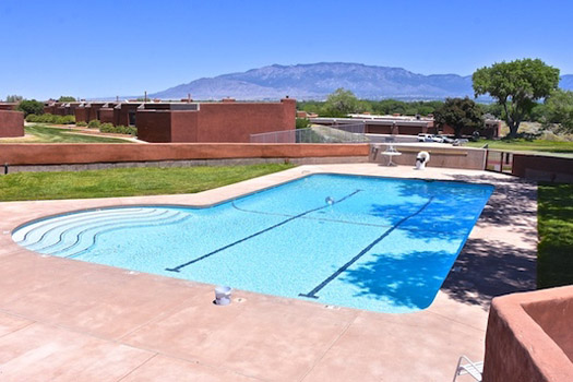 La Luz swimming pool in daylight 